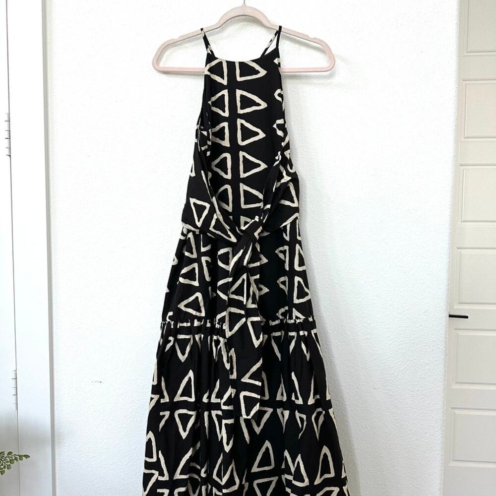 Corey Lynn Calter Keyanna Midi Dress Brown Cream Boho S Anthropologie